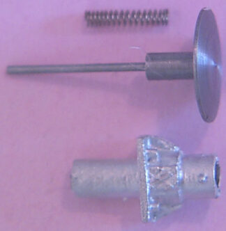 Oleo buffers, short, sprung, for air braked stock, 22in diameter head, 1.45mm shank (ABWC022S)