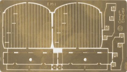 EM1: LMS Matchboard Carriage Ends (two plain ends)