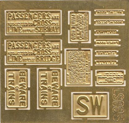 LS003: GWR Station & Lineside Signs – Wizard Models Limited